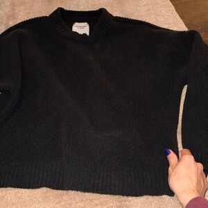 Abercrombie & Fitch Black Crew Neck Sweater